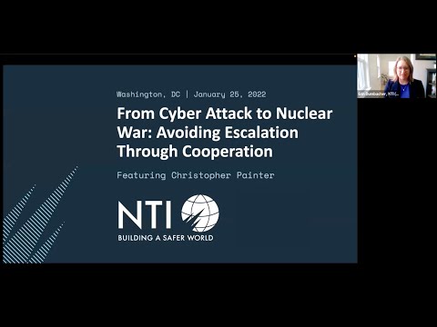 Christopher Painter on “From Cyber Attack to Nuclear War: Avoiding Escalation through Cooperation”