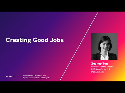 Creating Good Jobs