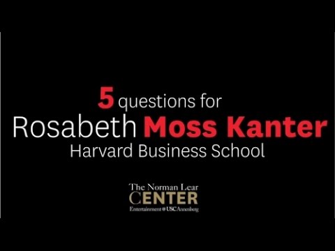 2016 Ev Rogers Award: 5 Questions for Rosabeth Moss Kanter
