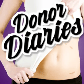 Donor Diaries Podcast Logo