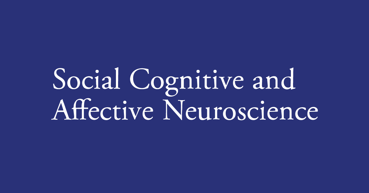 Social Cognitive and Affective Neuroscience logo